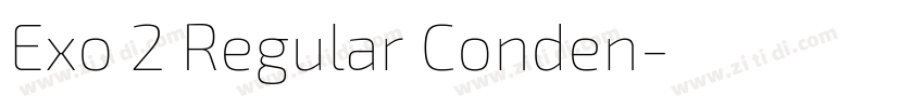 Exo 2 Regular Conden字体转换